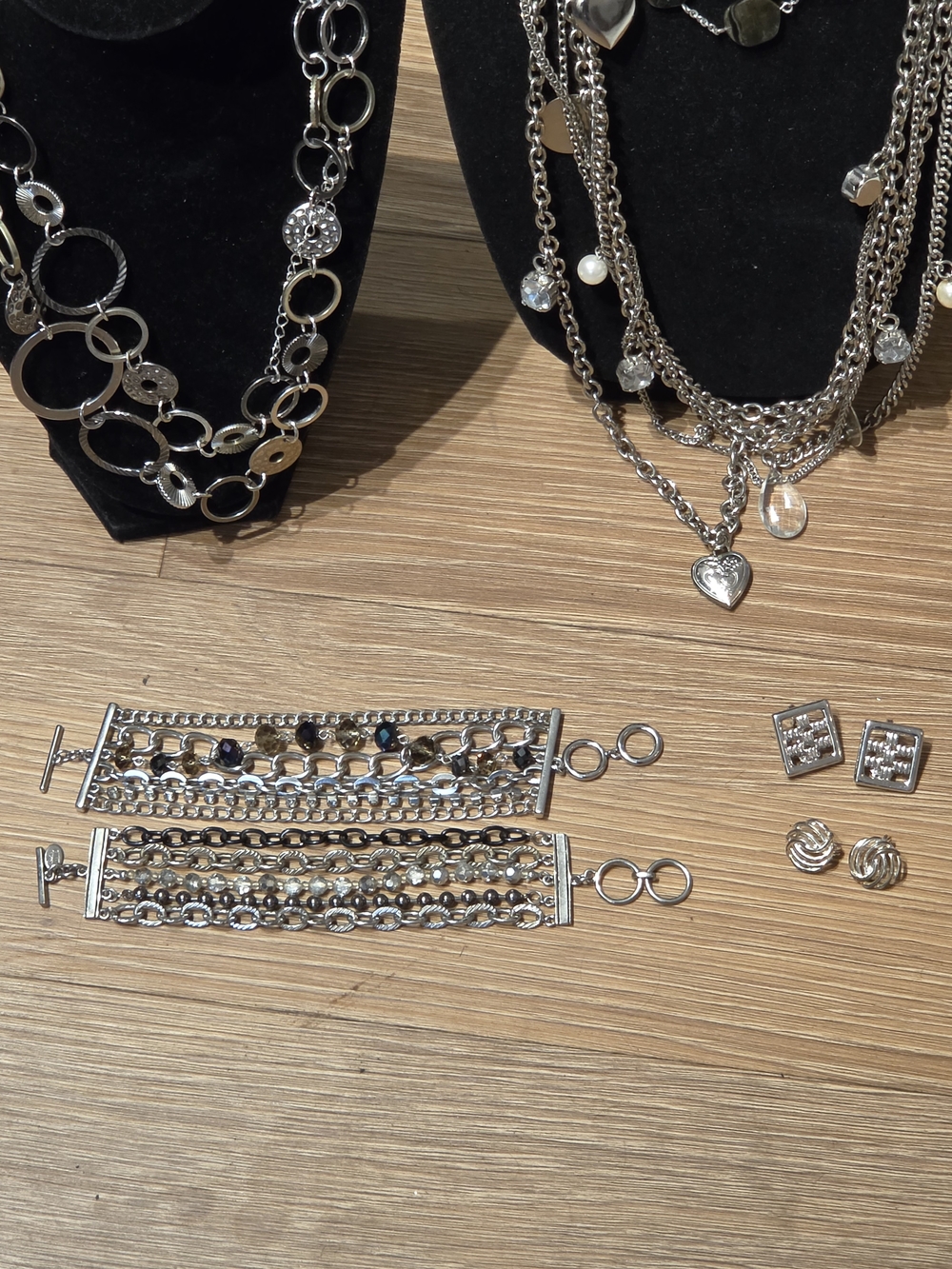 Silver Tone Jewelry Lot